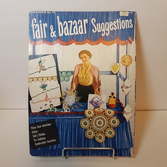 Vintage 1950s AMERICAN THREAD COMPANY Fair & Bazaar Suggestions Star Book No 74 - Picture 3 of 9